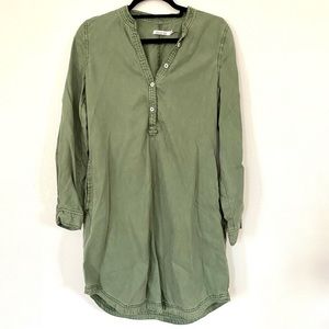 Kenneth Cole Reaction Button-Front Dress | Green | S